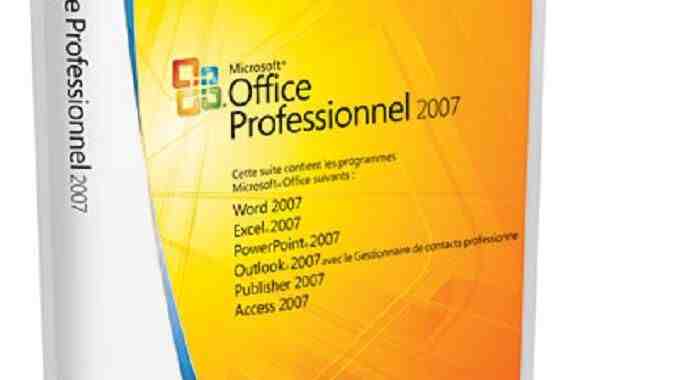 Comment restaurer Microsoft Office 2007?