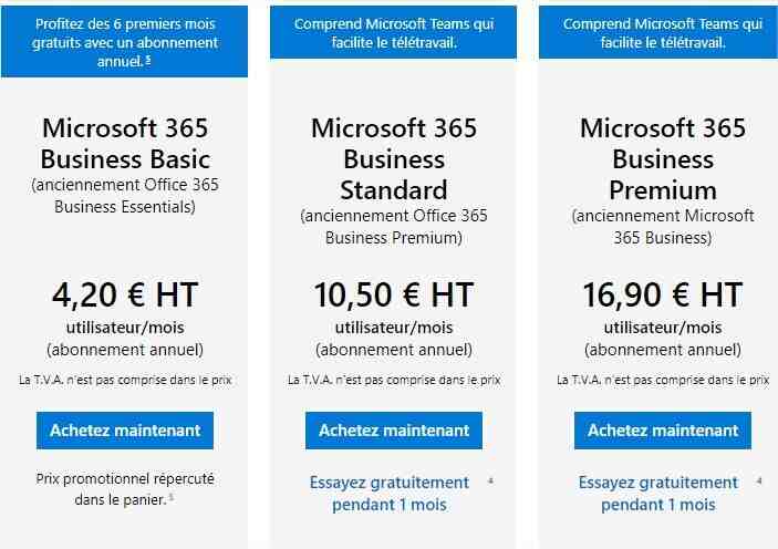 Le compte Microsoft est-il gratuit?
