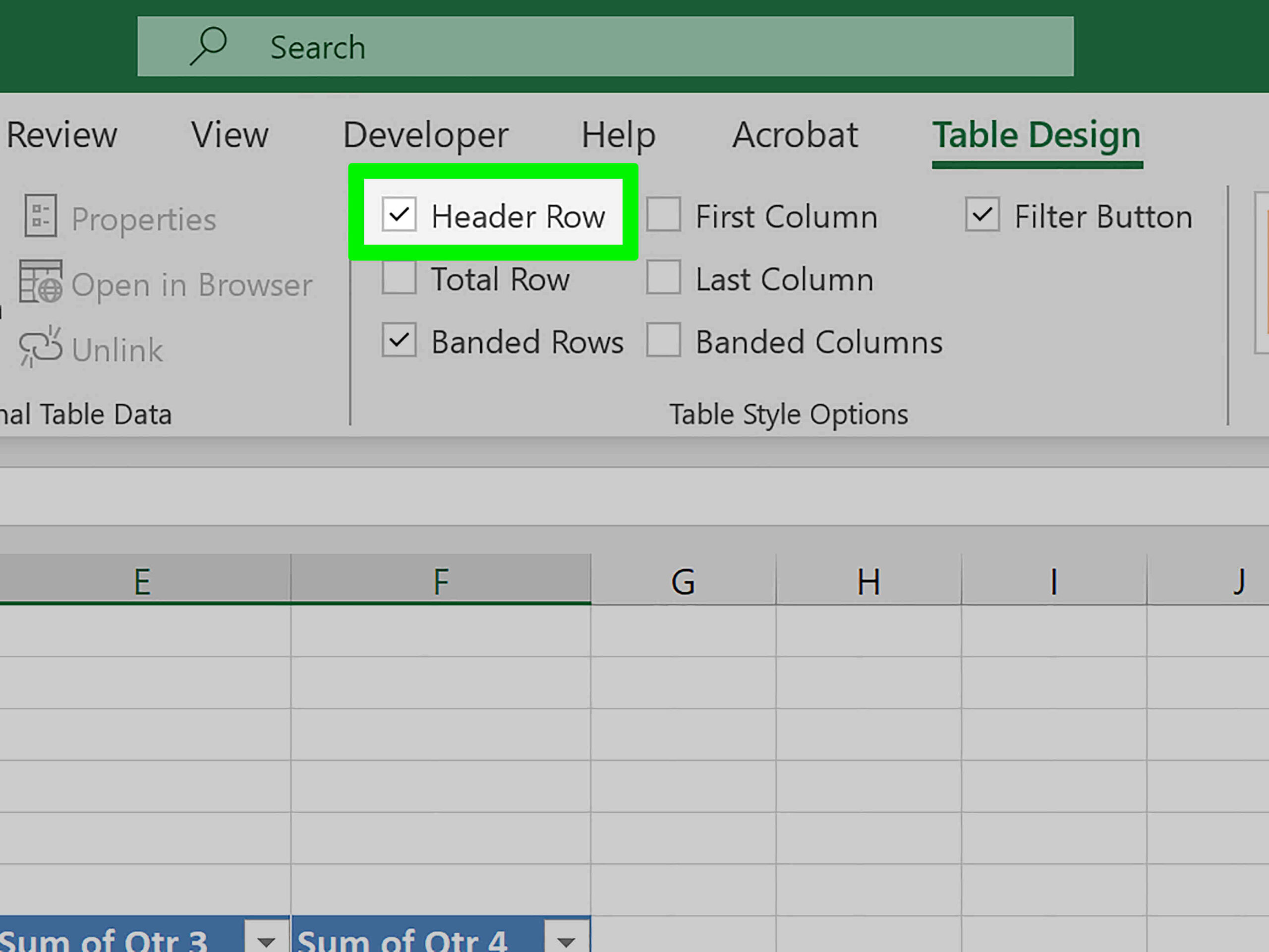 Comment faire défiler une partie d'un document Excel?