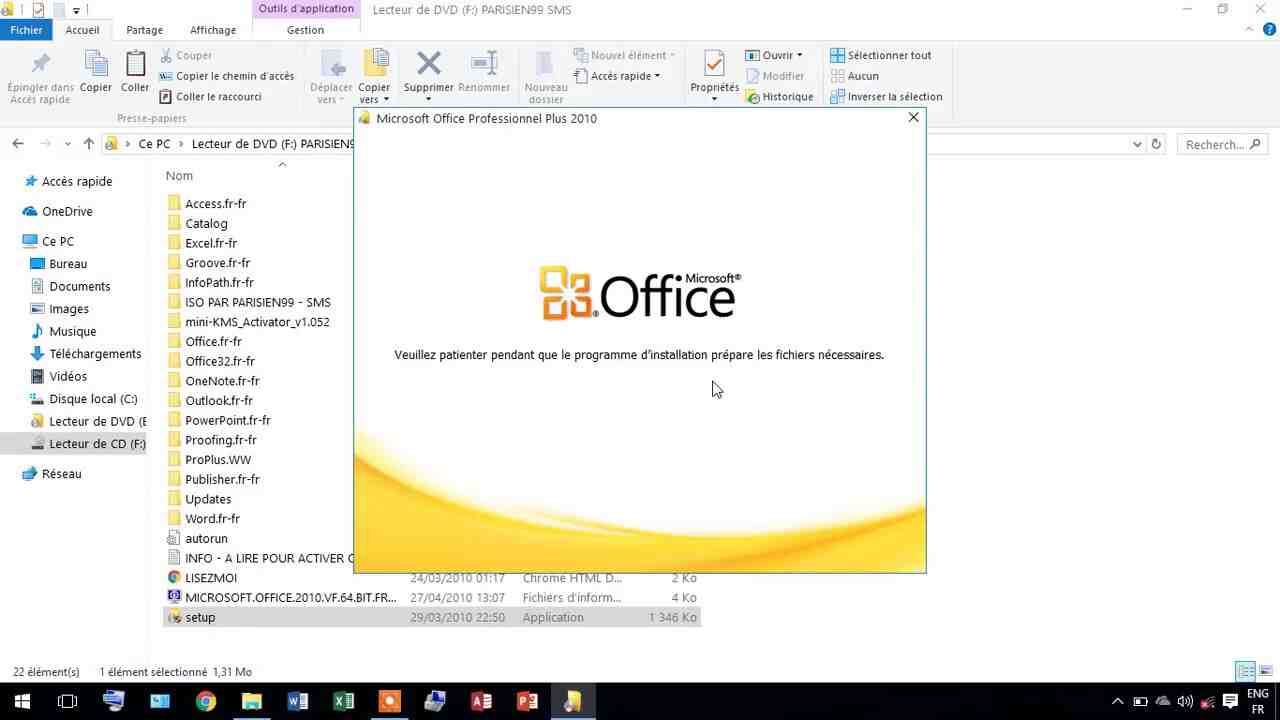 Comment installer Microsoft Office 2010 avec la clé d'activation?