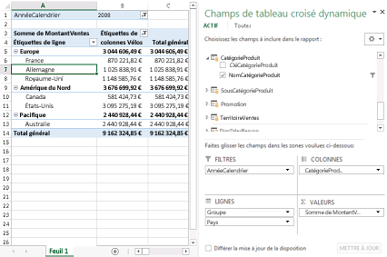 Comment regroupez-vous les feuilles dans Excel?