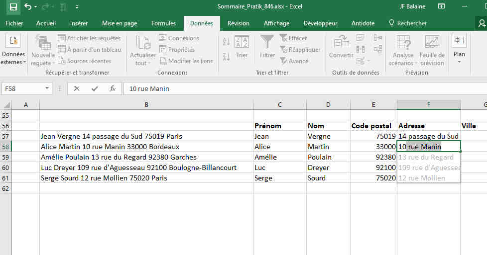 Comment utiliser une feuille de calcul Excel?