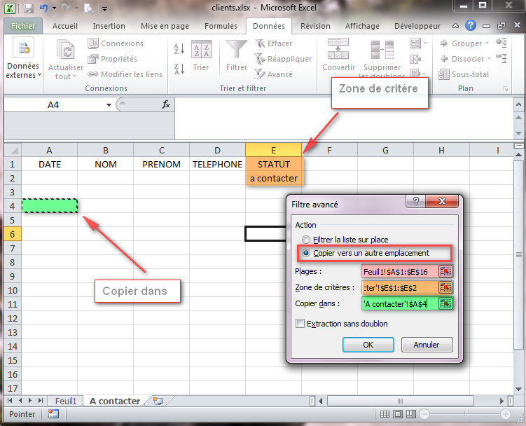 Comment copier la valeur d'une cellule Excel ?